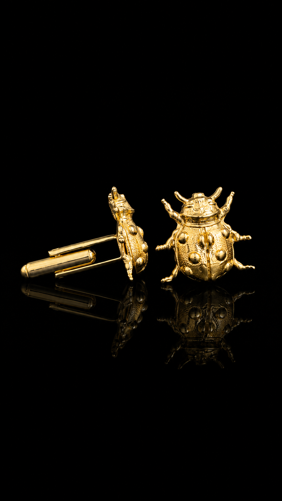 Golden Ladybird Cufflinks