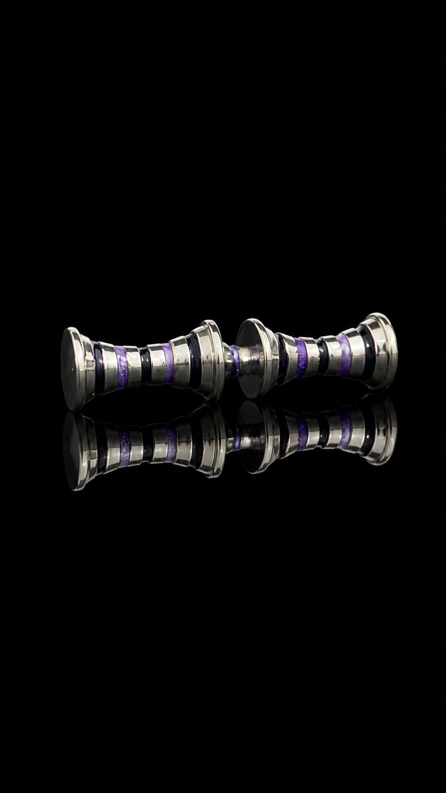 Royal Purple Barrel Cufflinks