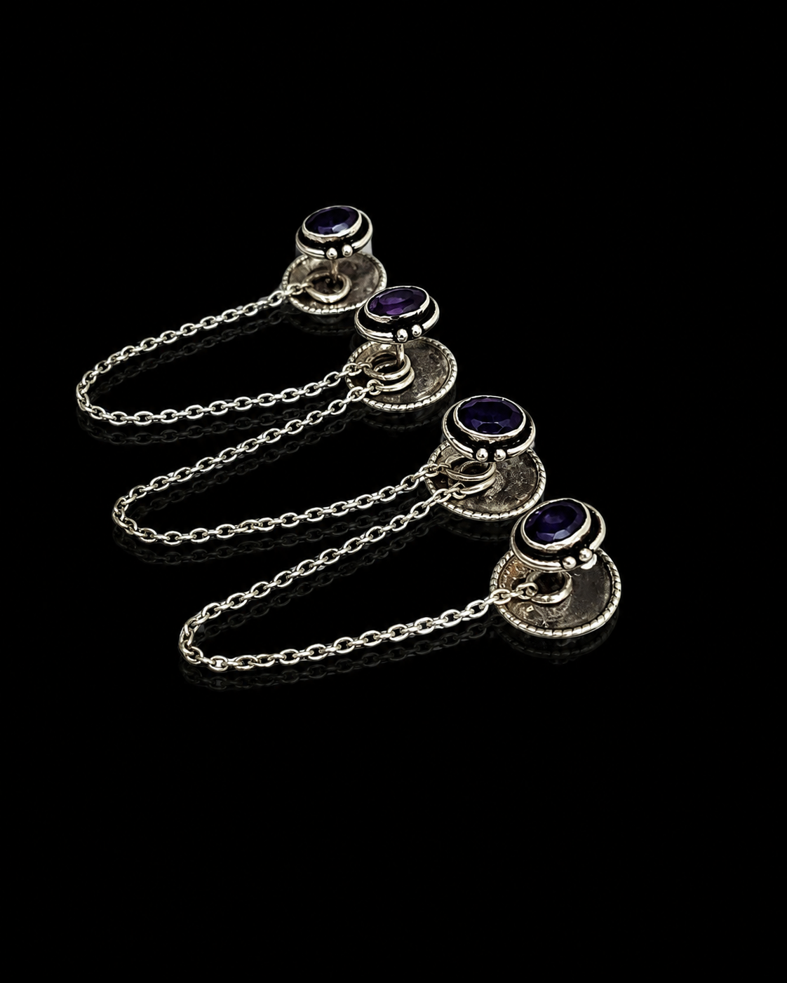 Amethyst Chain Kurta Buttons