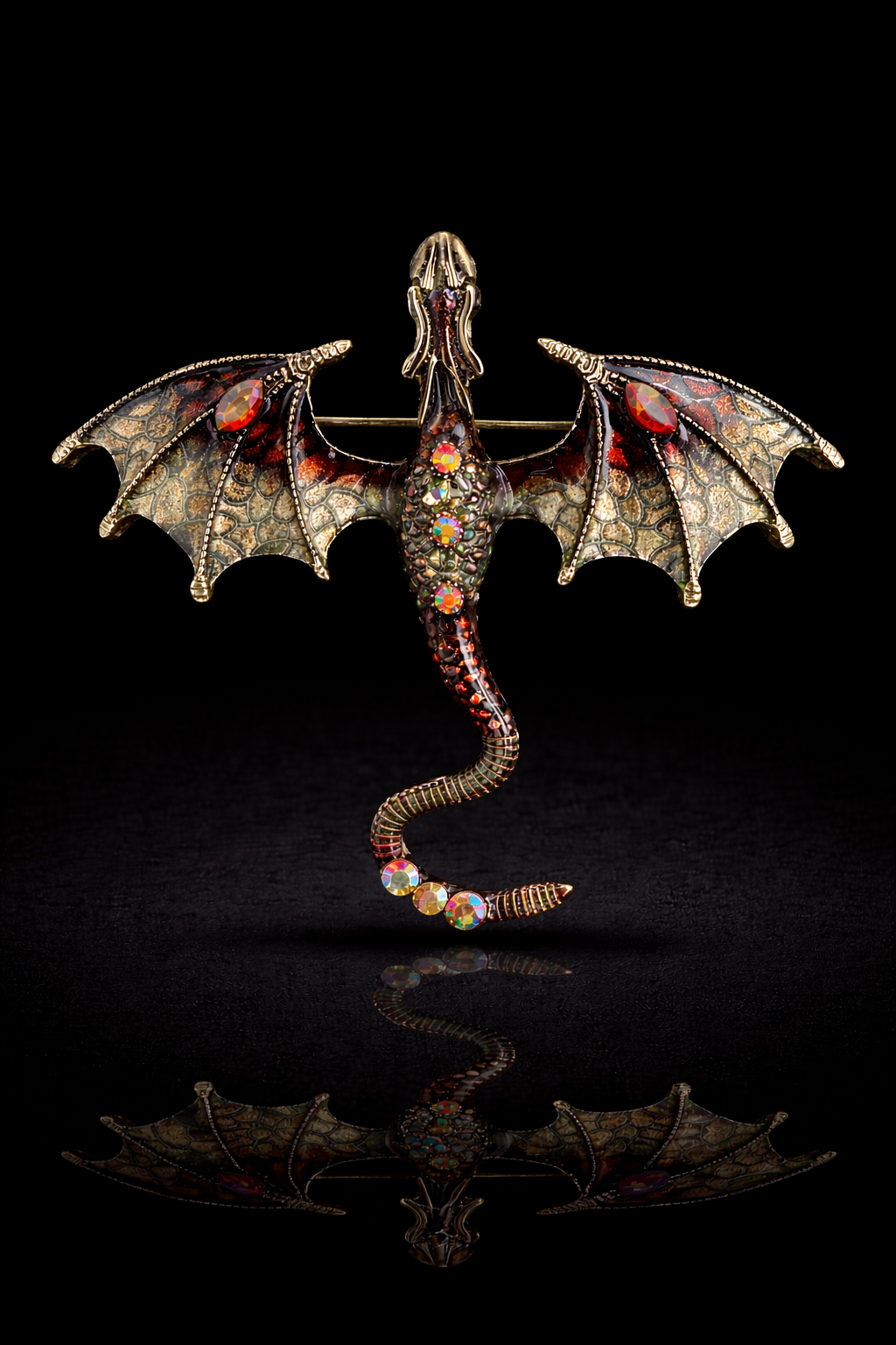 Mythic Dragon Wing Brooch