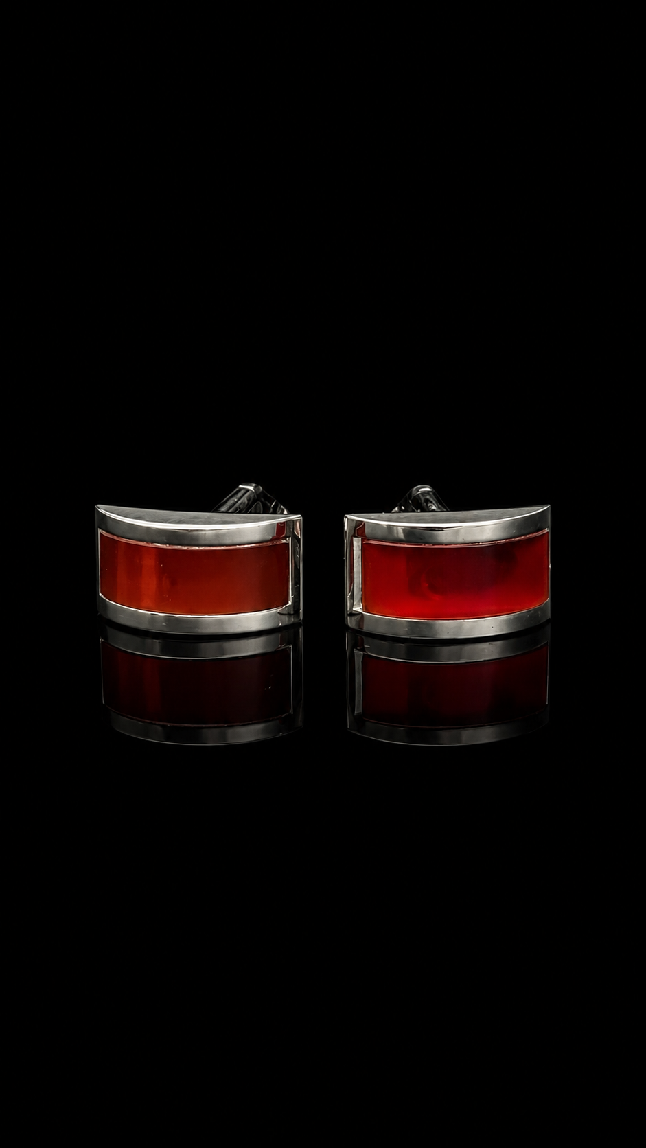 Crimson Arc Cufflinks