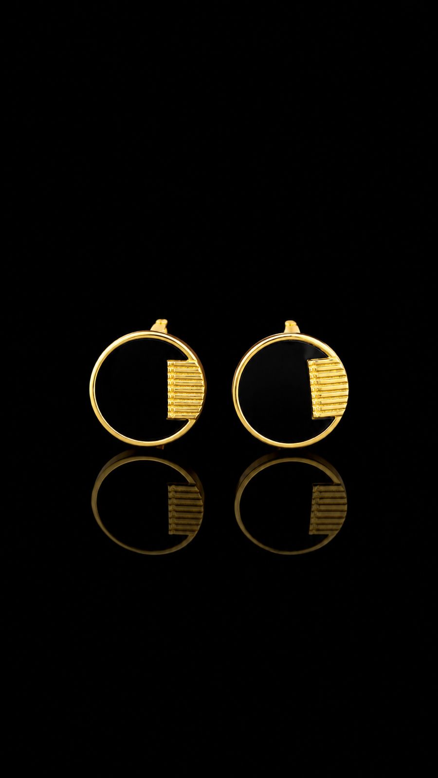 Royal Eclipse Gold Stainless Steel Cufflinks