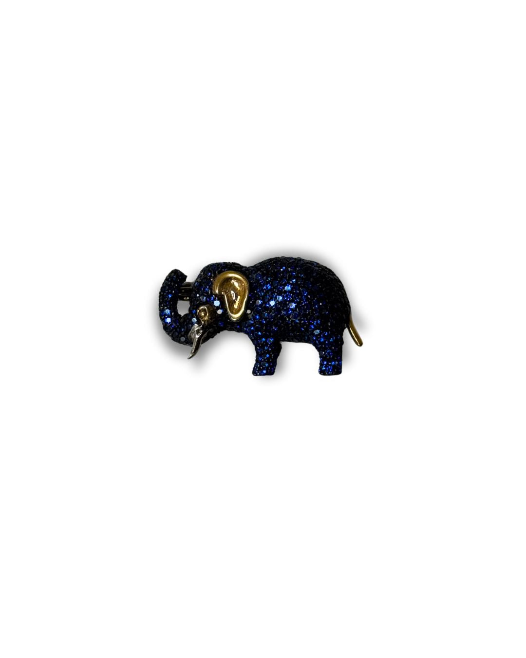 Midnight Majesty Elephant Brooch