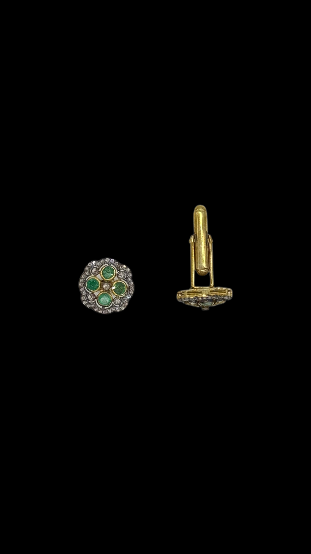 Emerald Round Cufflinks