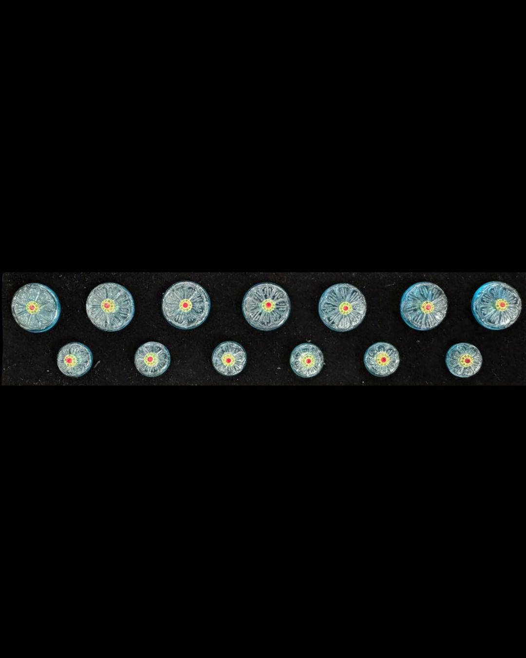 Aqua Petal Heritage Bandhgala Button