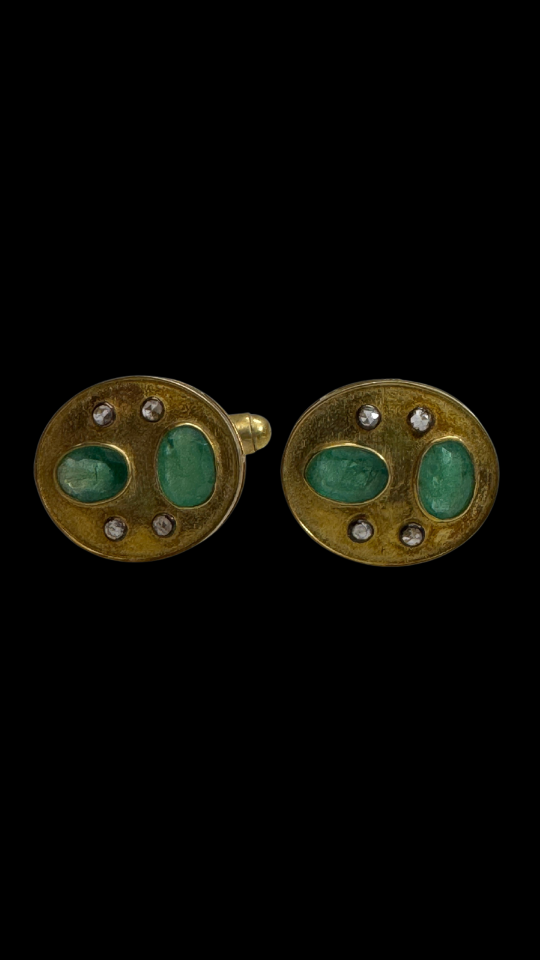 Emerald Round Cufflinks