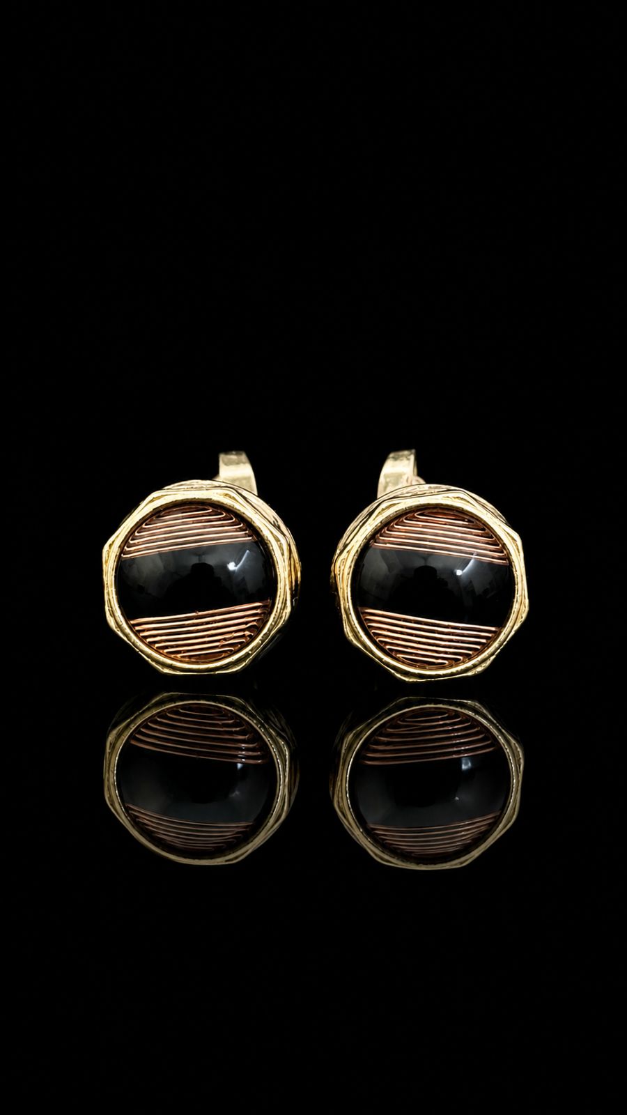 Midnight Gold Luxe Cufflinks