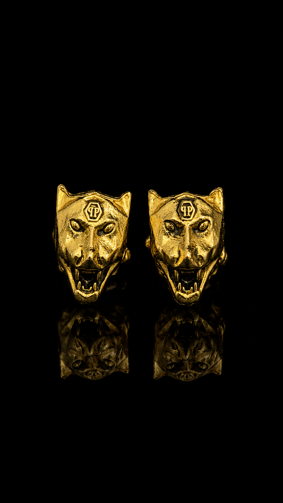 Predator Panther Head Cufflinks