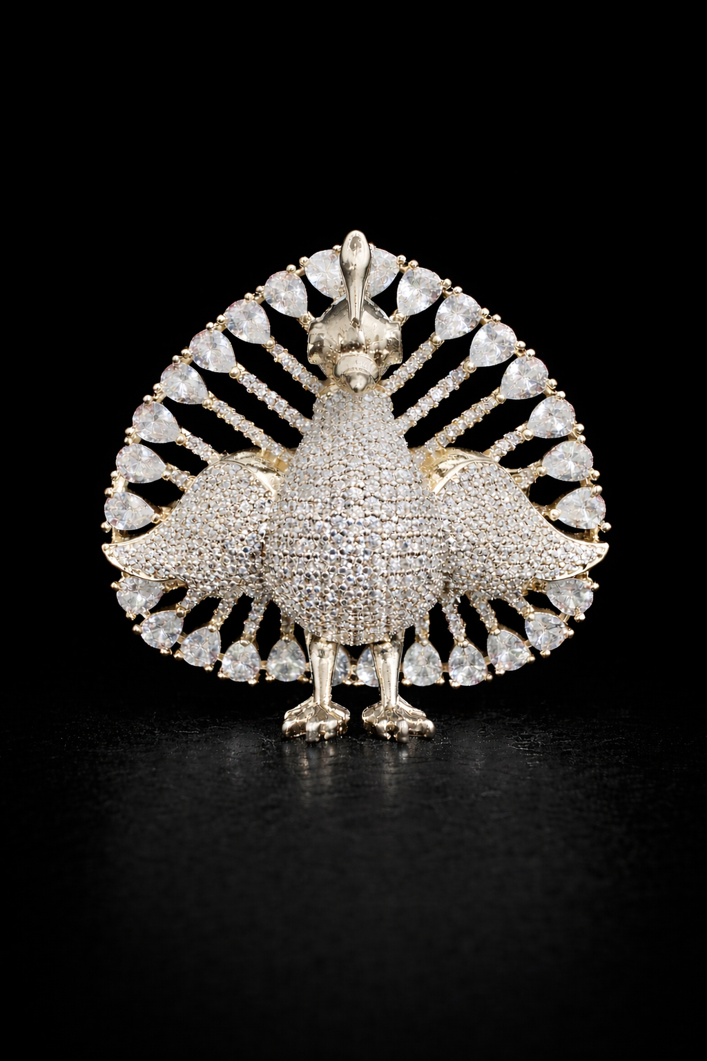 Royal Peacock Radiance Brooch