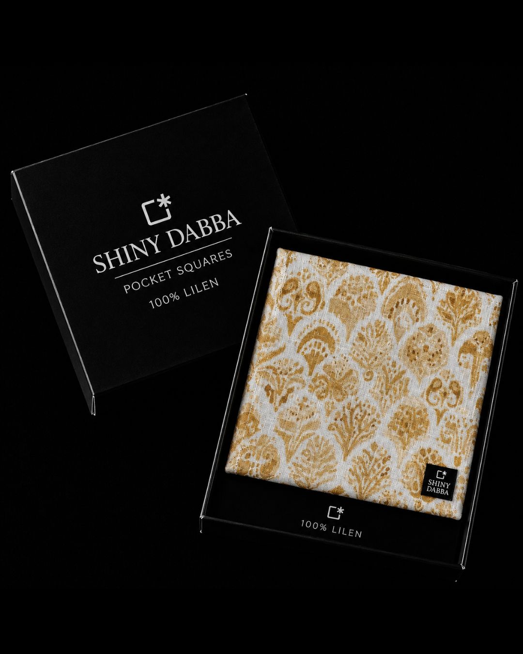 Royal Mustard Heritage Linen Pocket Square