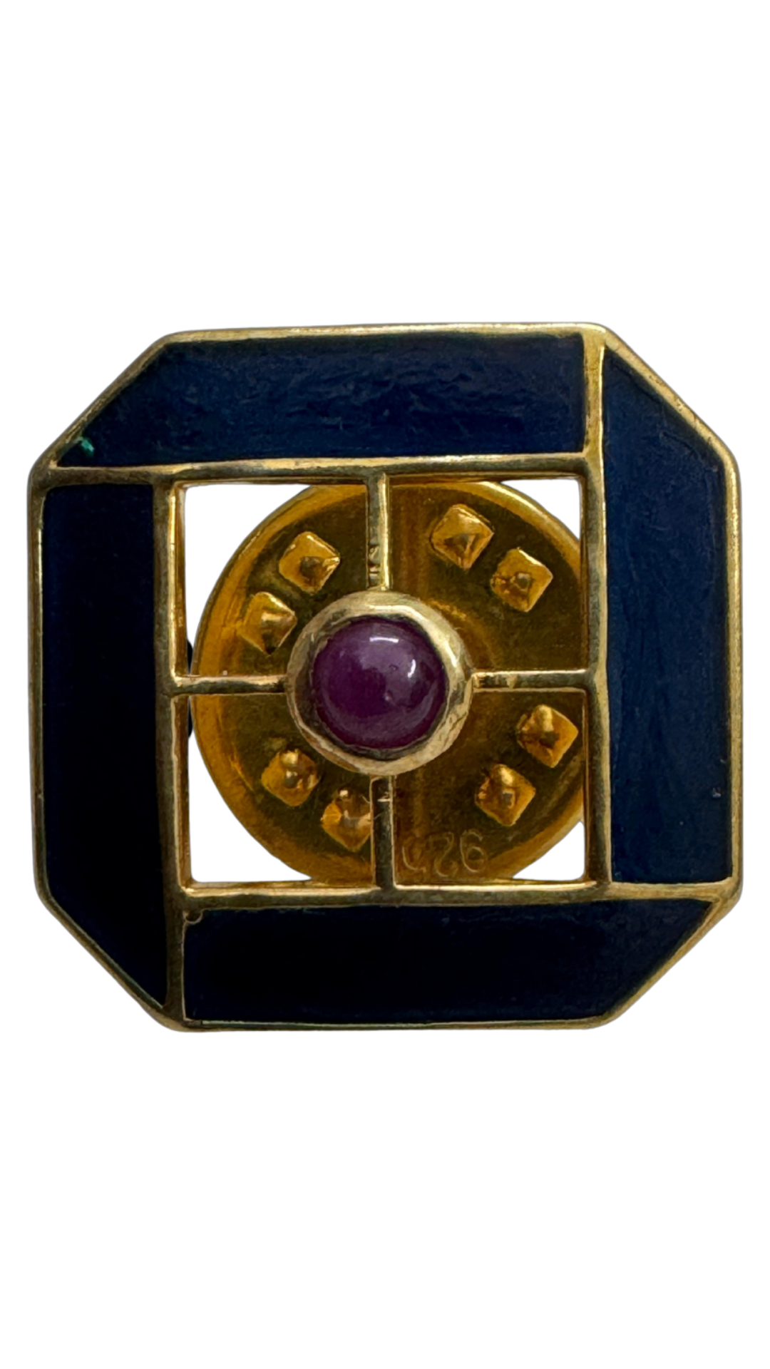 Enamel Stone Pin
