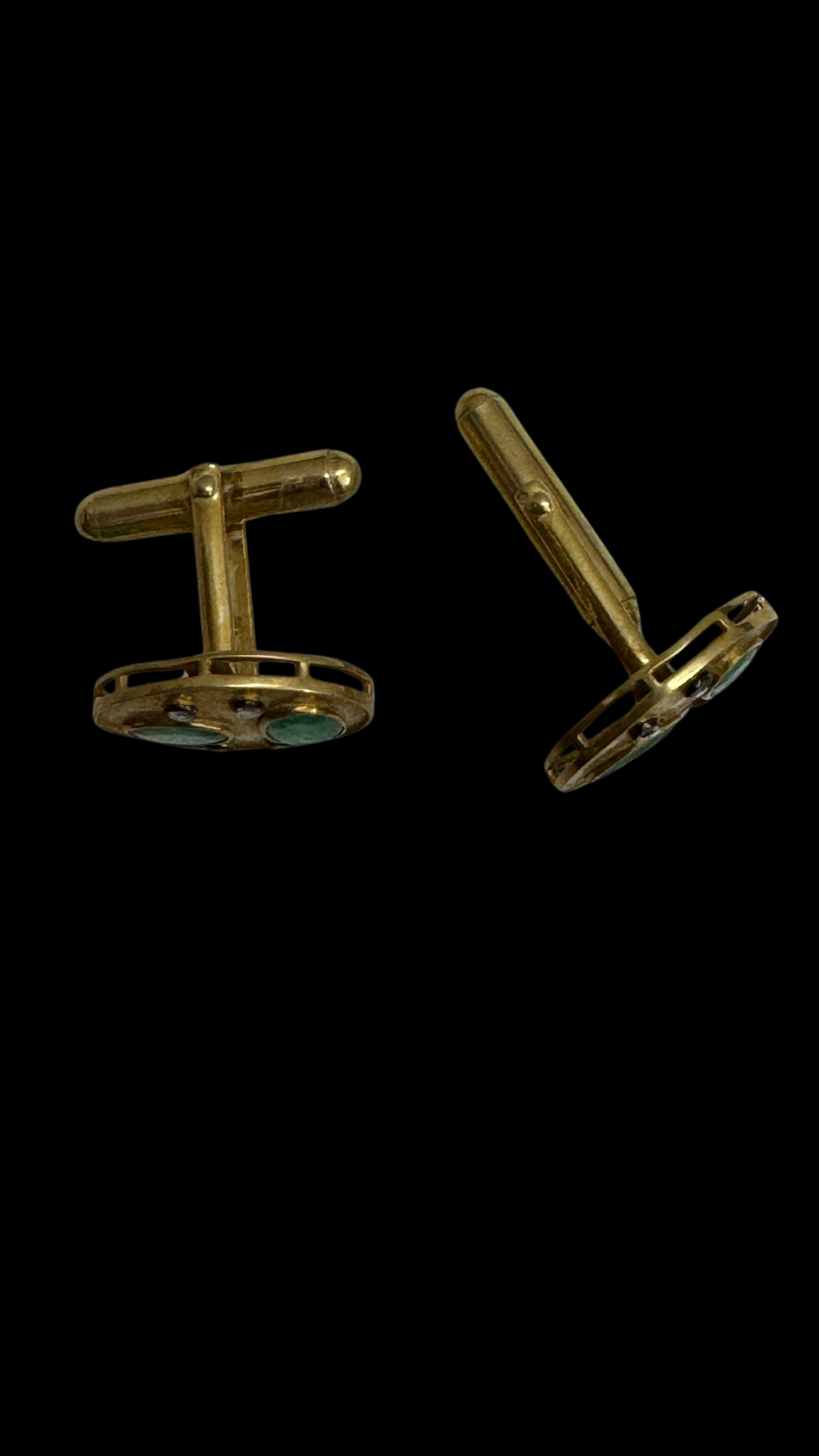 Emerald Round Cufflinks