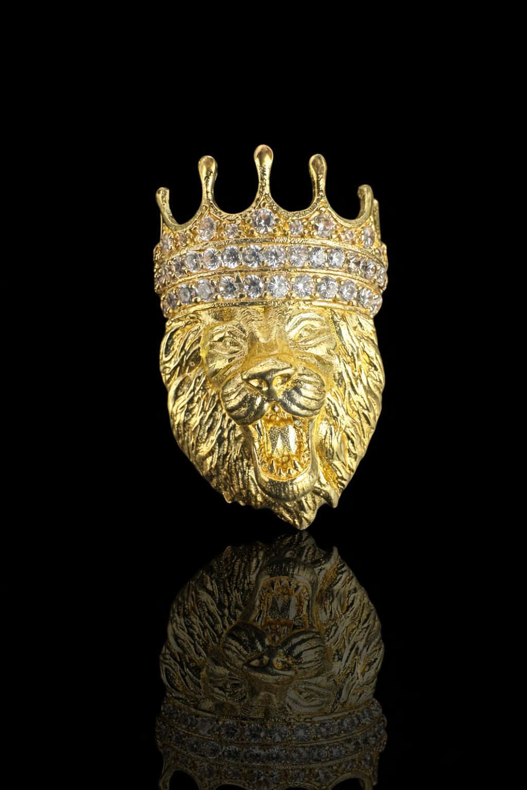 Crowned Lion Brooch