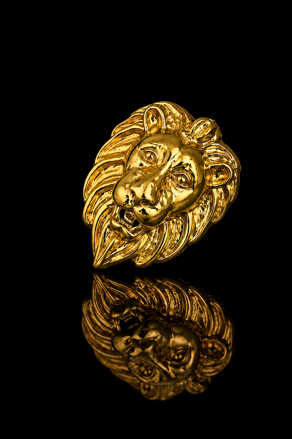 Royal Lion Head Lapel Pin