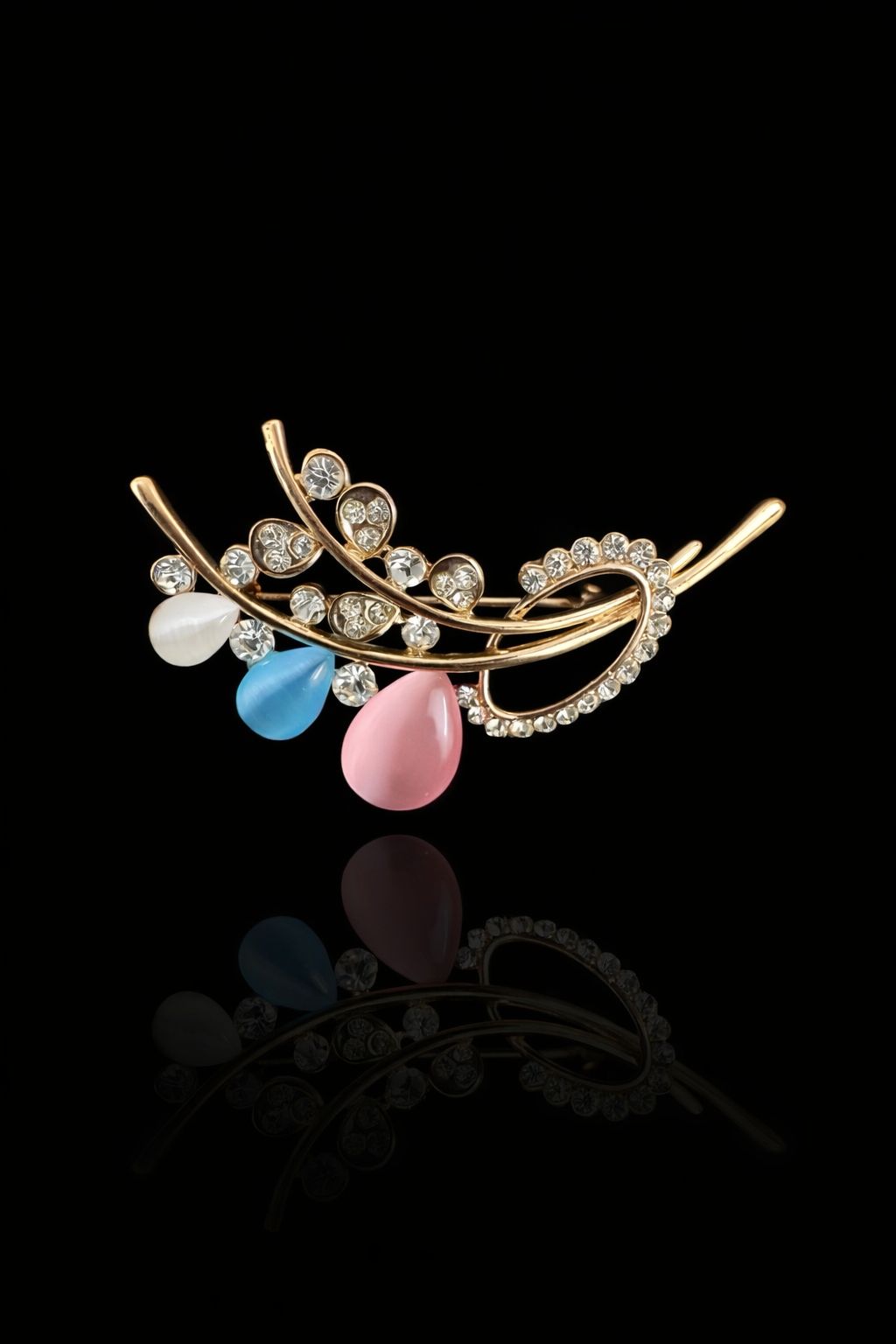 Blush Bloom Vine Brooch