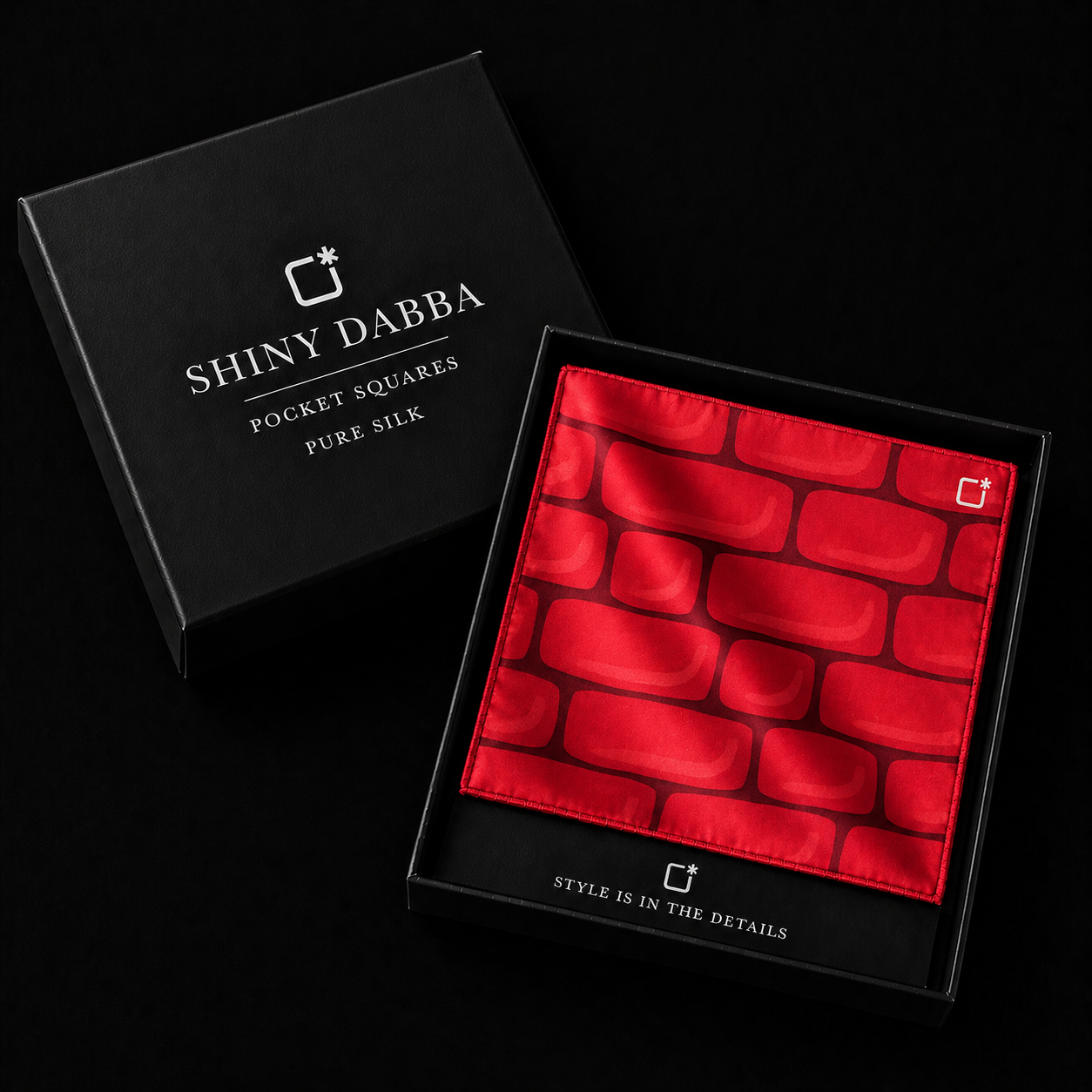 Crimson Luxe Silk Pocket Square