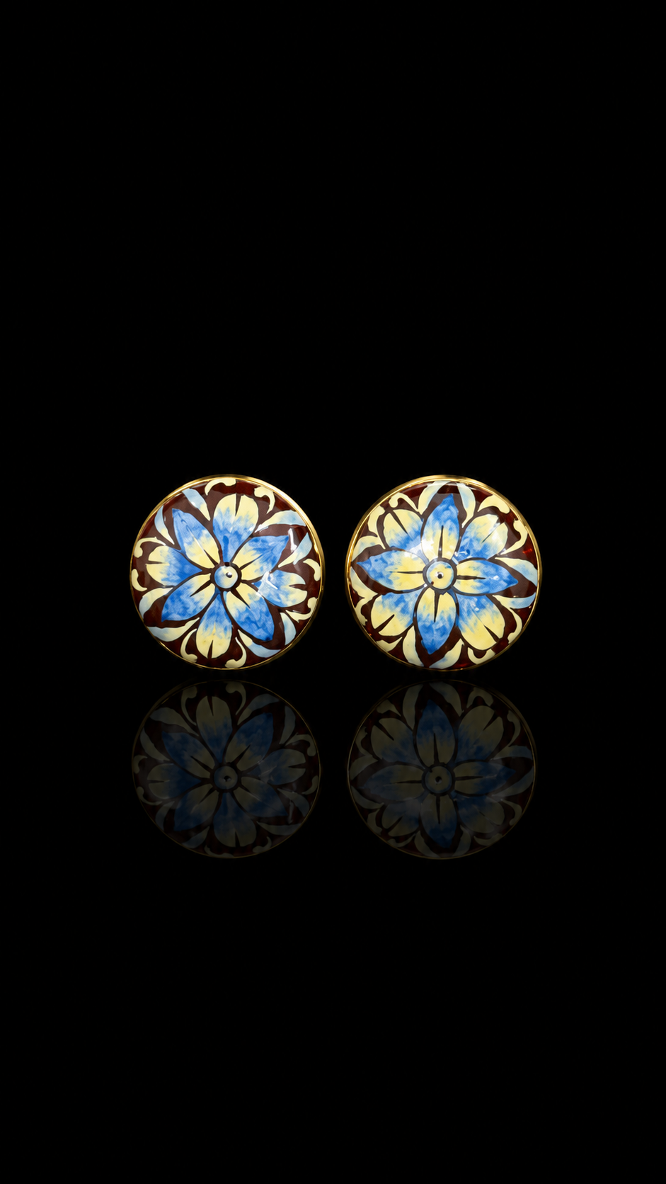 Neel Pushp Hand-Painted Enamel Cufflinks
