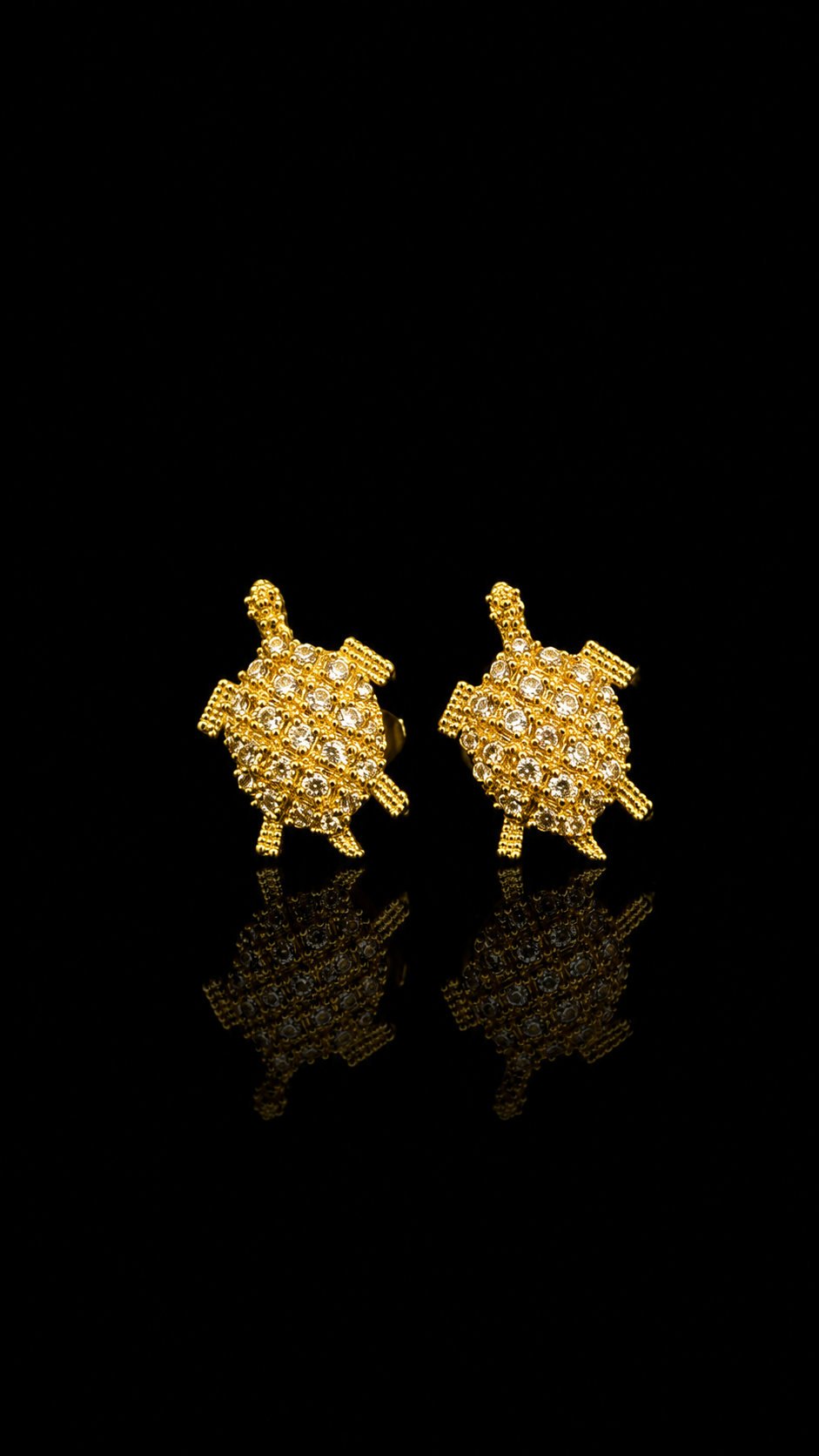 Imperial Turtle Crystal Cufflinks