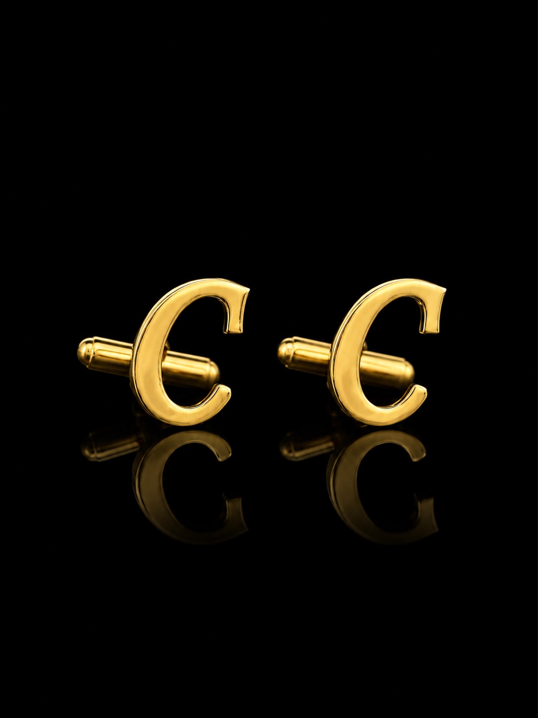 Rajputana Initial "C" Gold Cufflinks