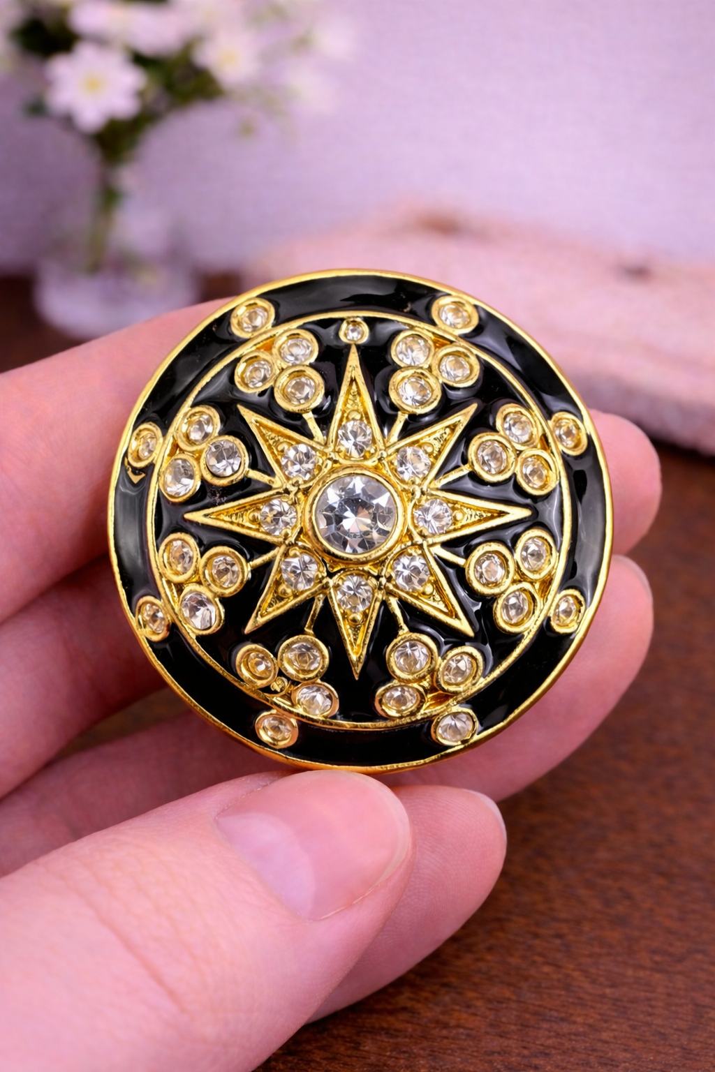 Celestial Sapphire Bandhgala Button