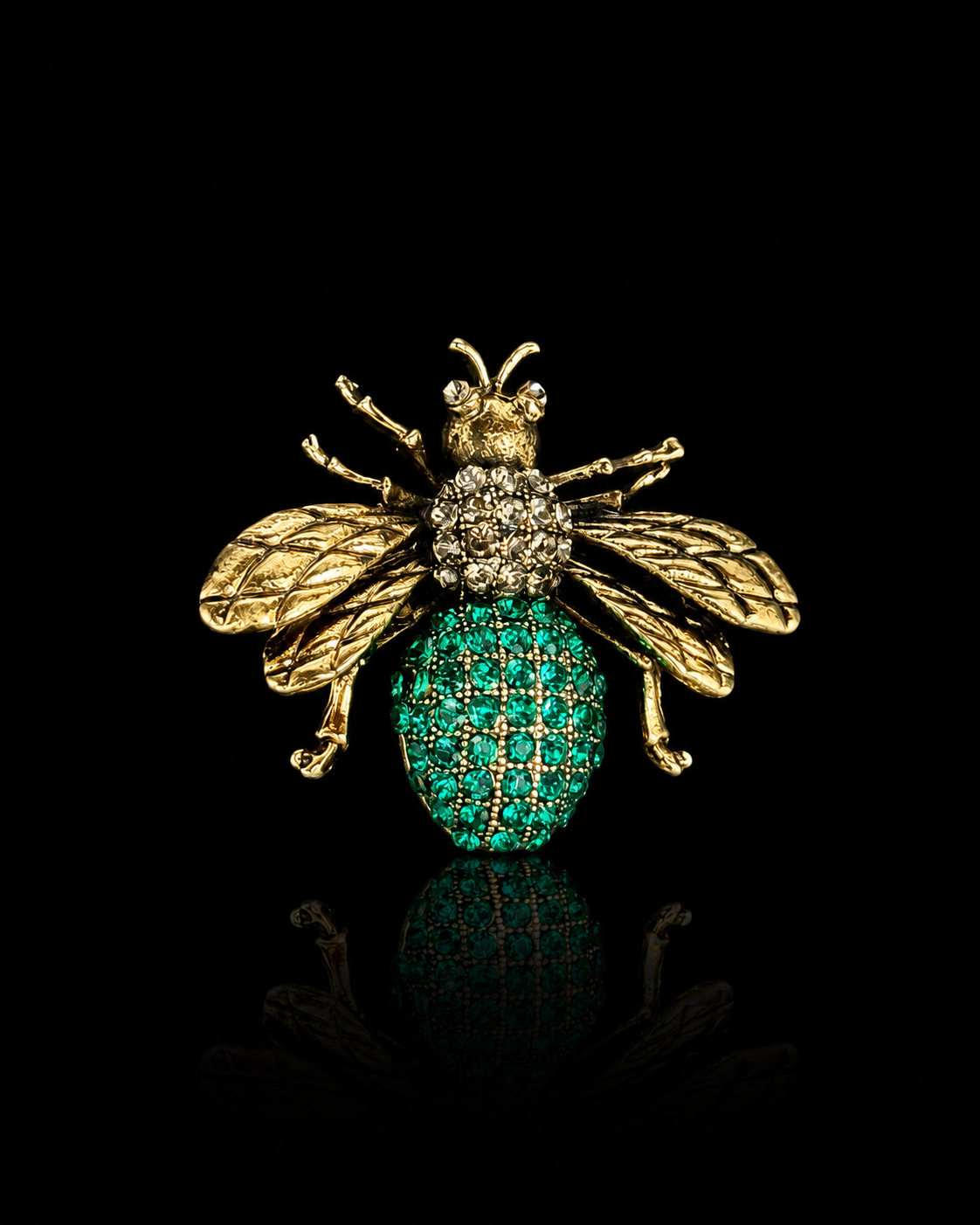 Royal Crystal Bee Brooch
