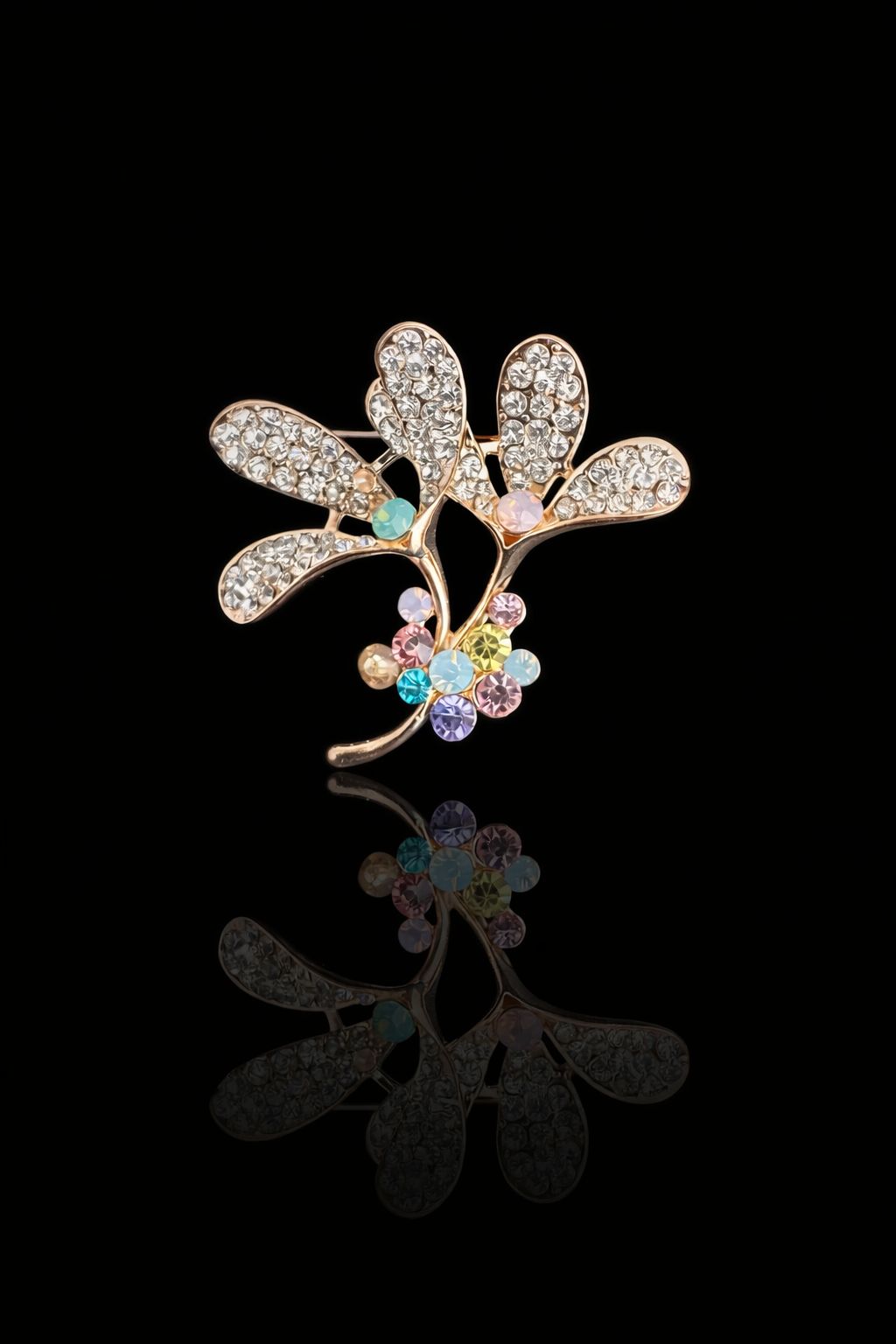 Pastel Bloom Branch Brooch