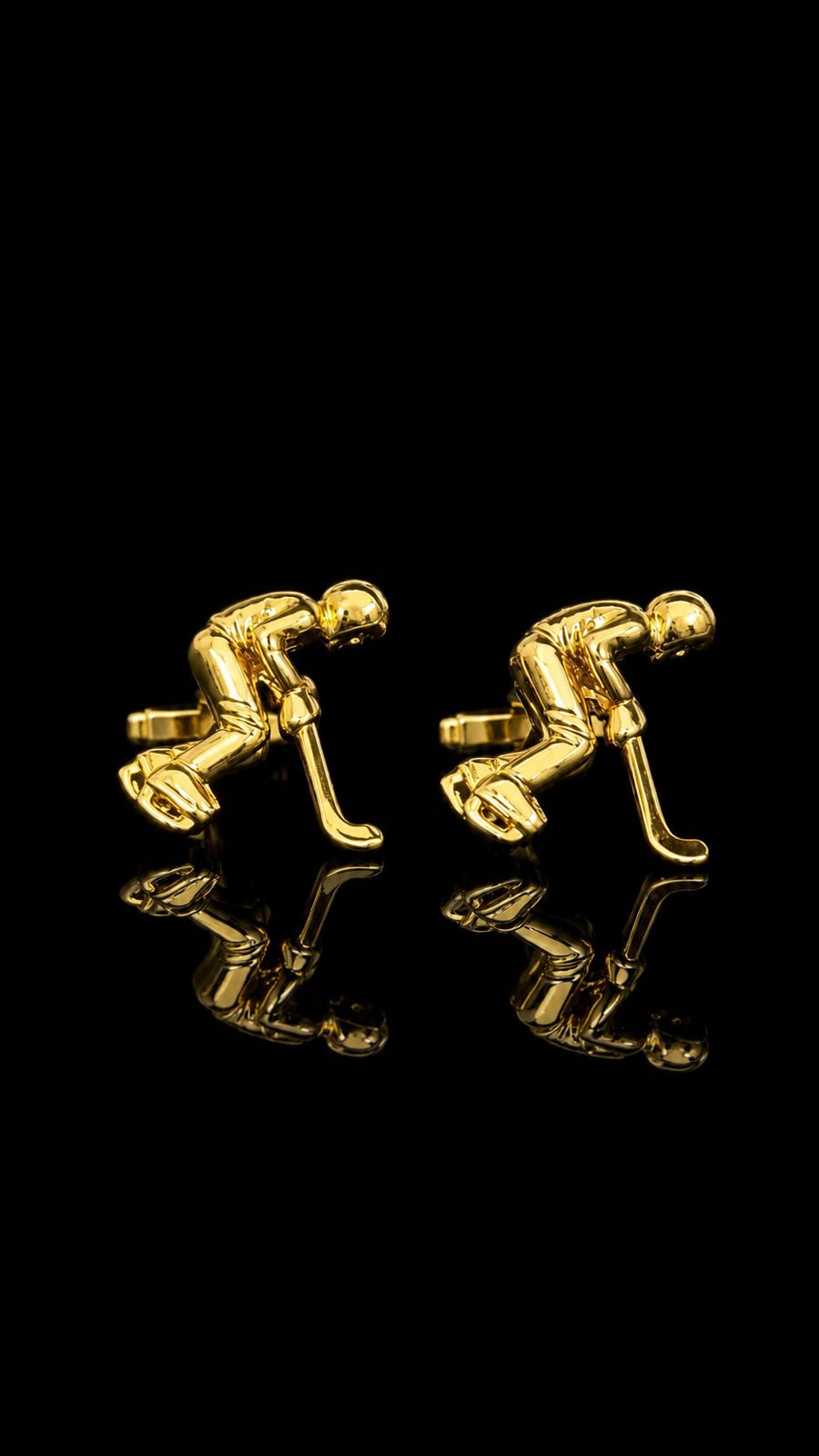 Ice Hockey Player Cufflinks