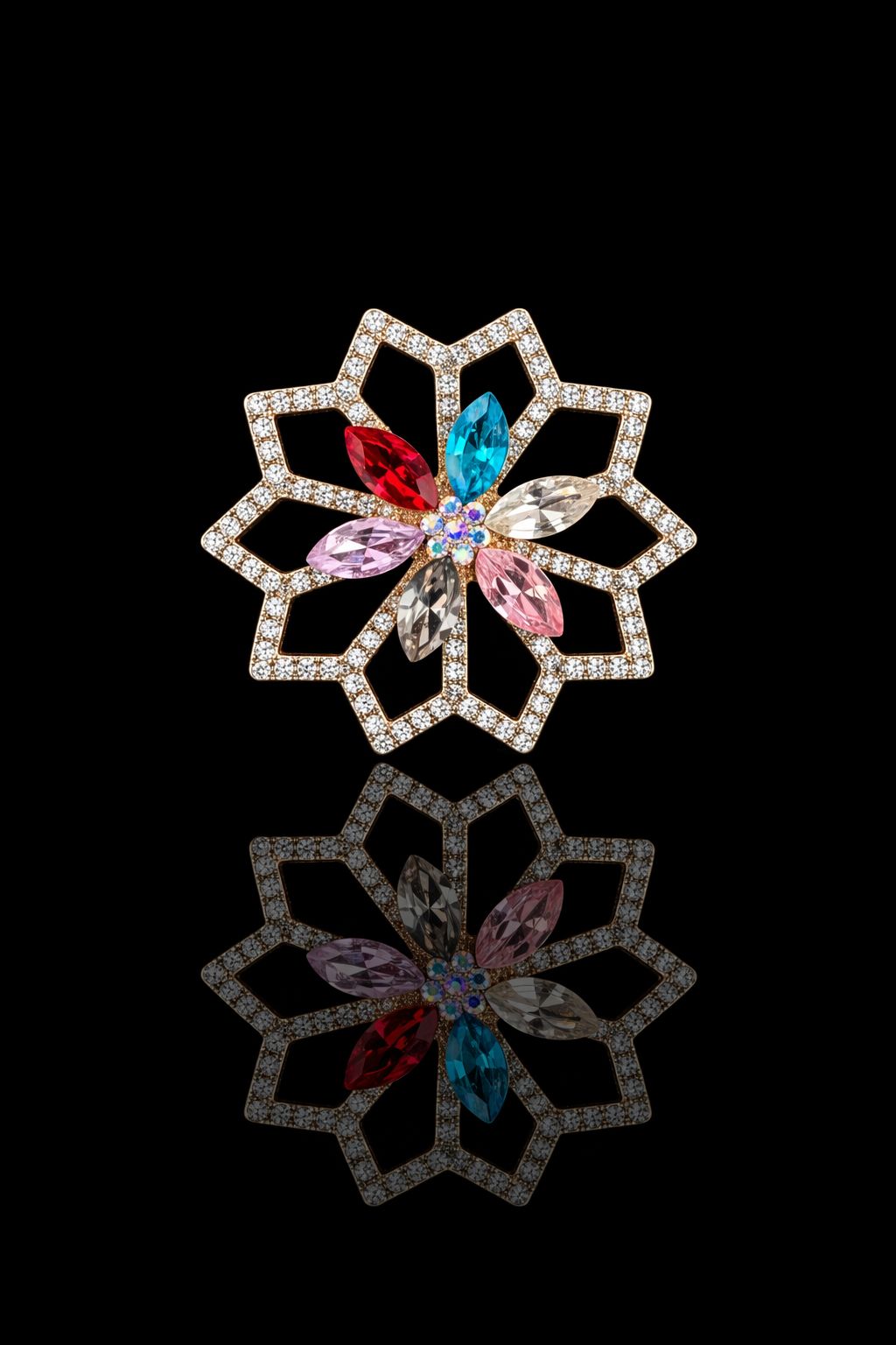 Prism Bloom Statement Brooch