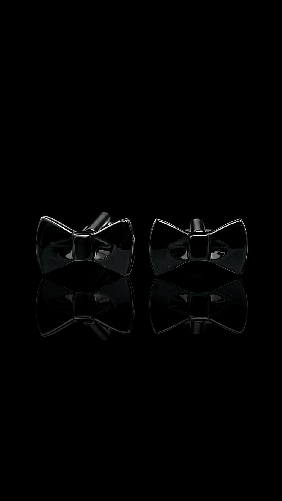 Midnight Bow Cufflinks