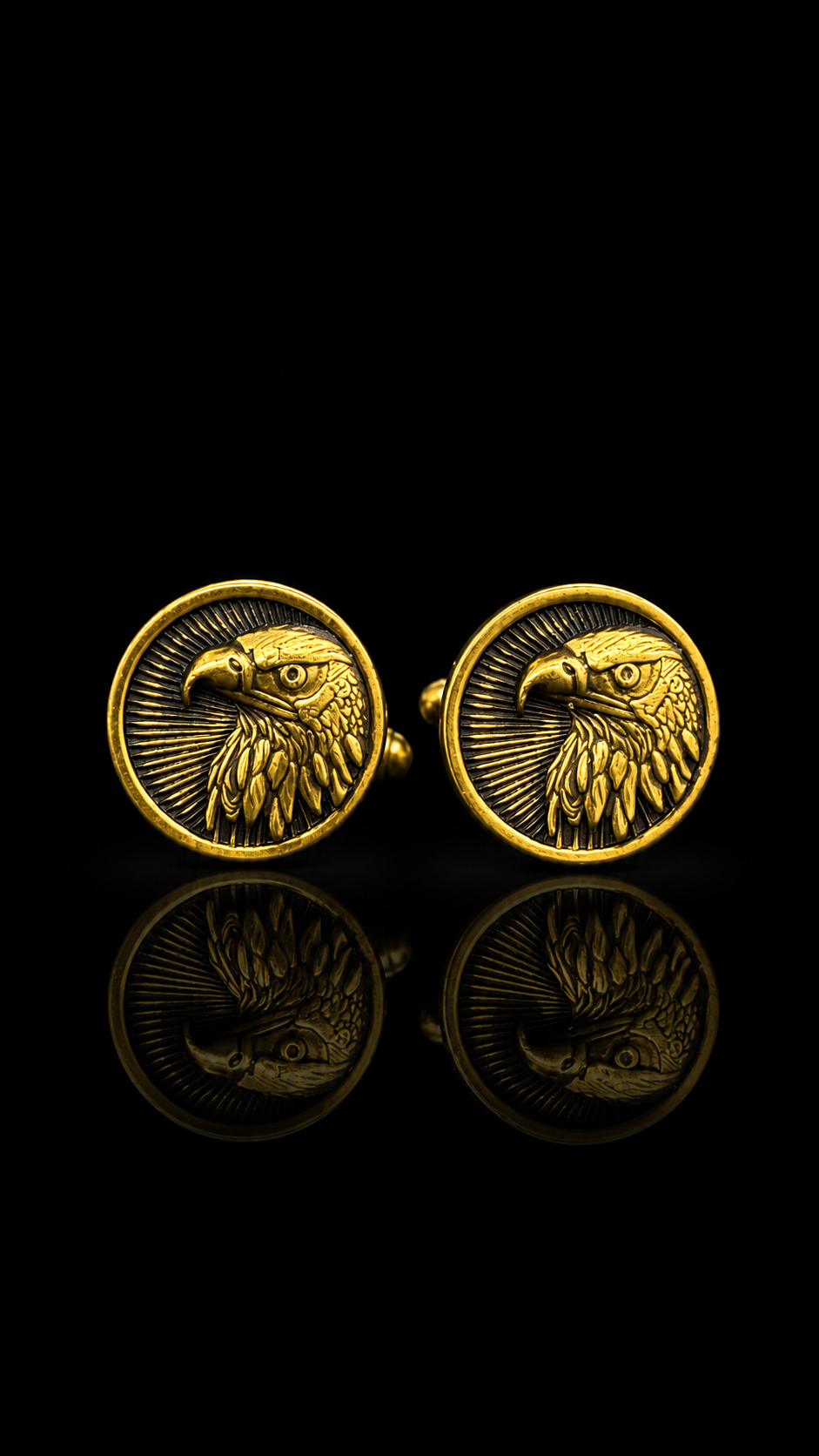Imperial Eagle Gold Cufflinks