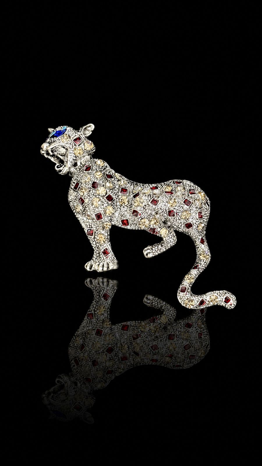Royal Roar Panther Brooch