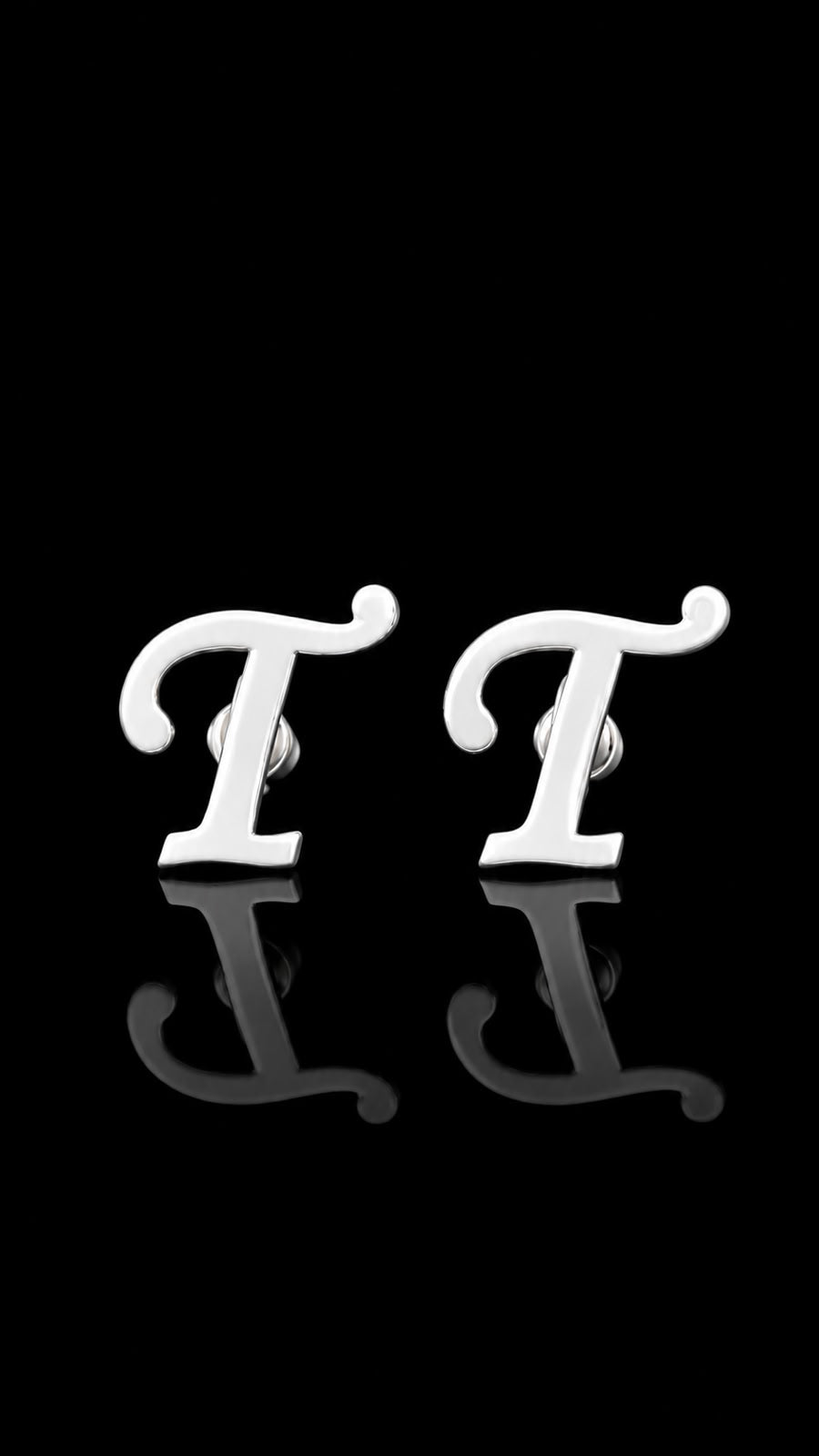 Rajputana Initial "T" Silver Cufflinks