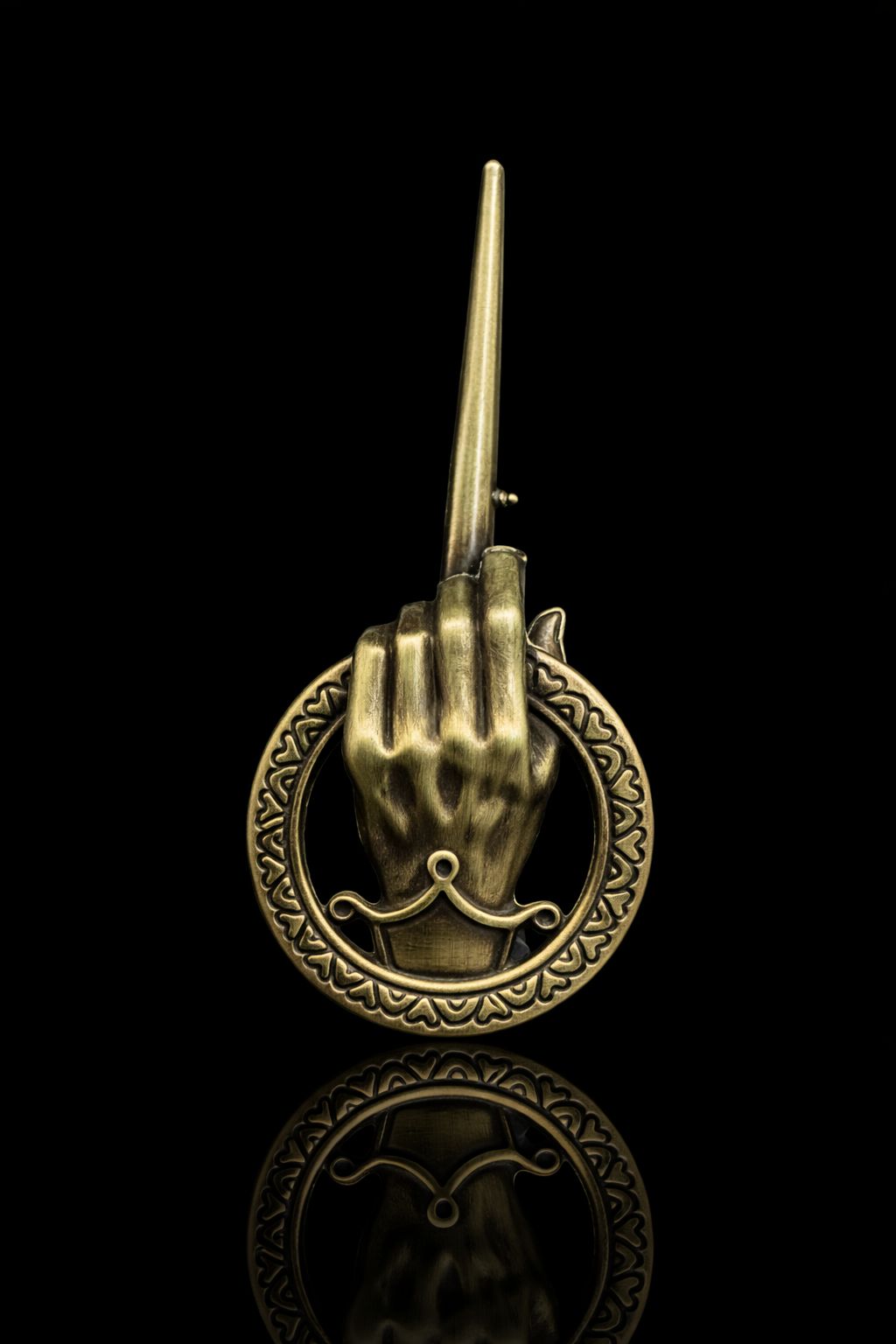 Regal Gesture Sword Brooch