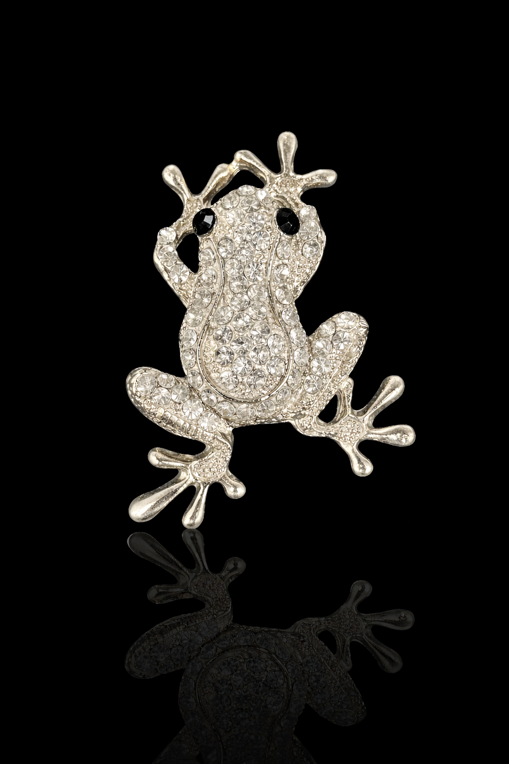 Crystal Hopper Brooch