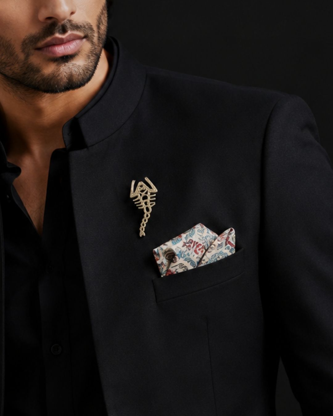 Scorpio Skeleton Brooch