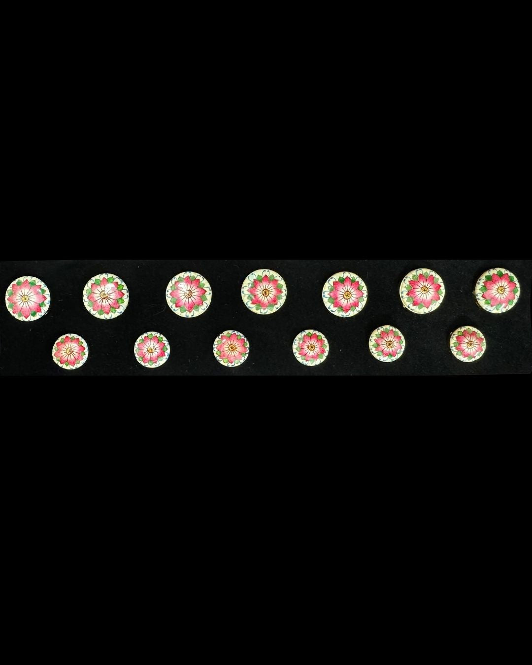 Crimson Royale – Hand-Painted Bandhgala Button