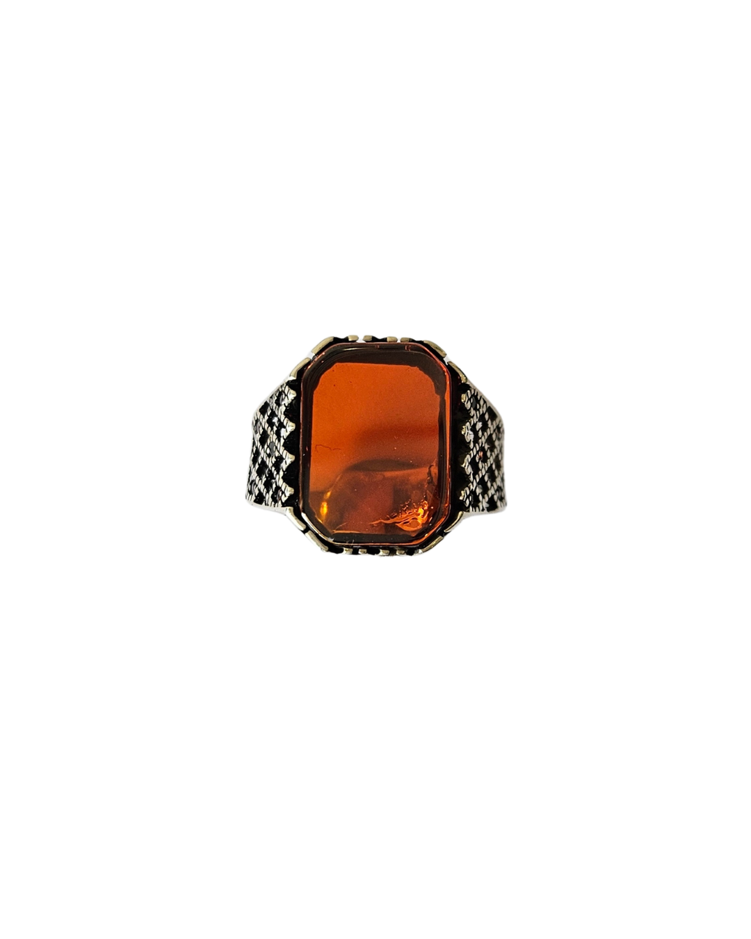 Crimson Silver Ring