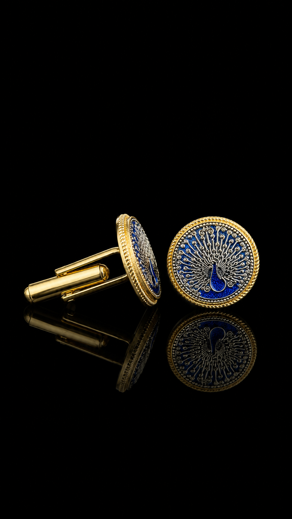 Peacock Heritage Thewa Art Cufflinks
