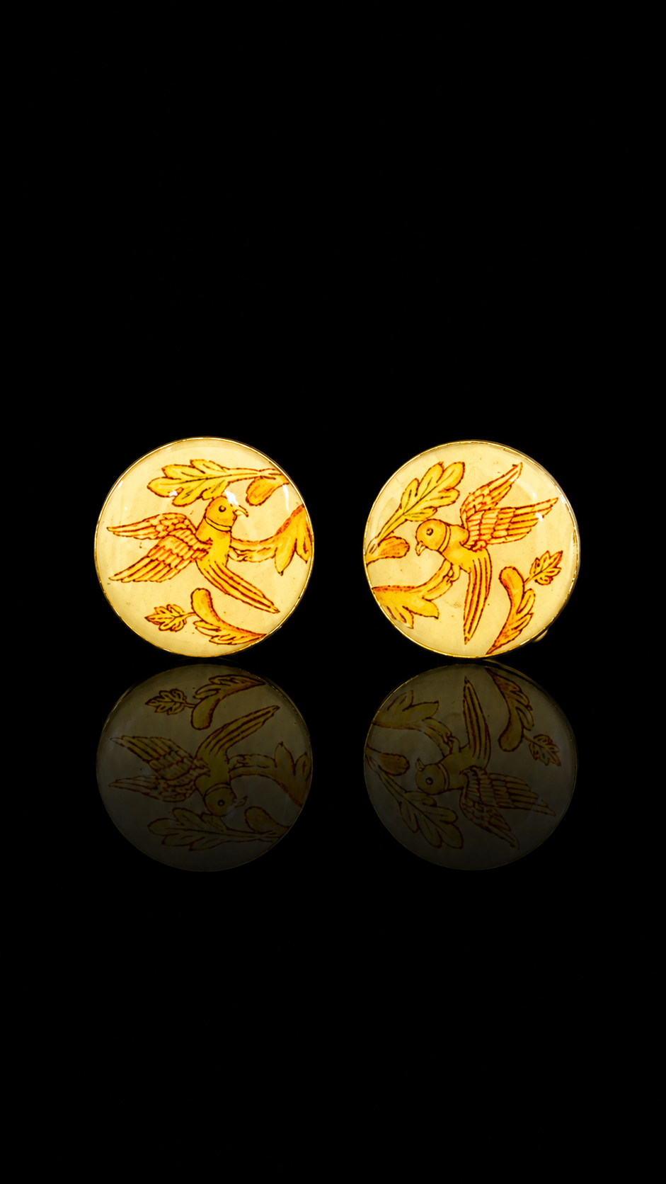 Heritage Hand-Painted Enamel Cufflinks