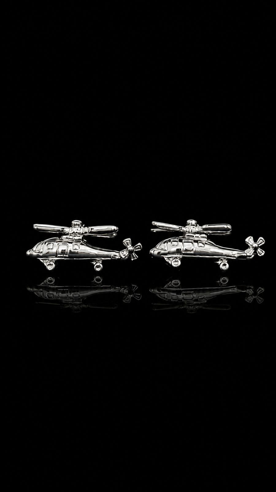 Aviation Helicopter Cufflinks