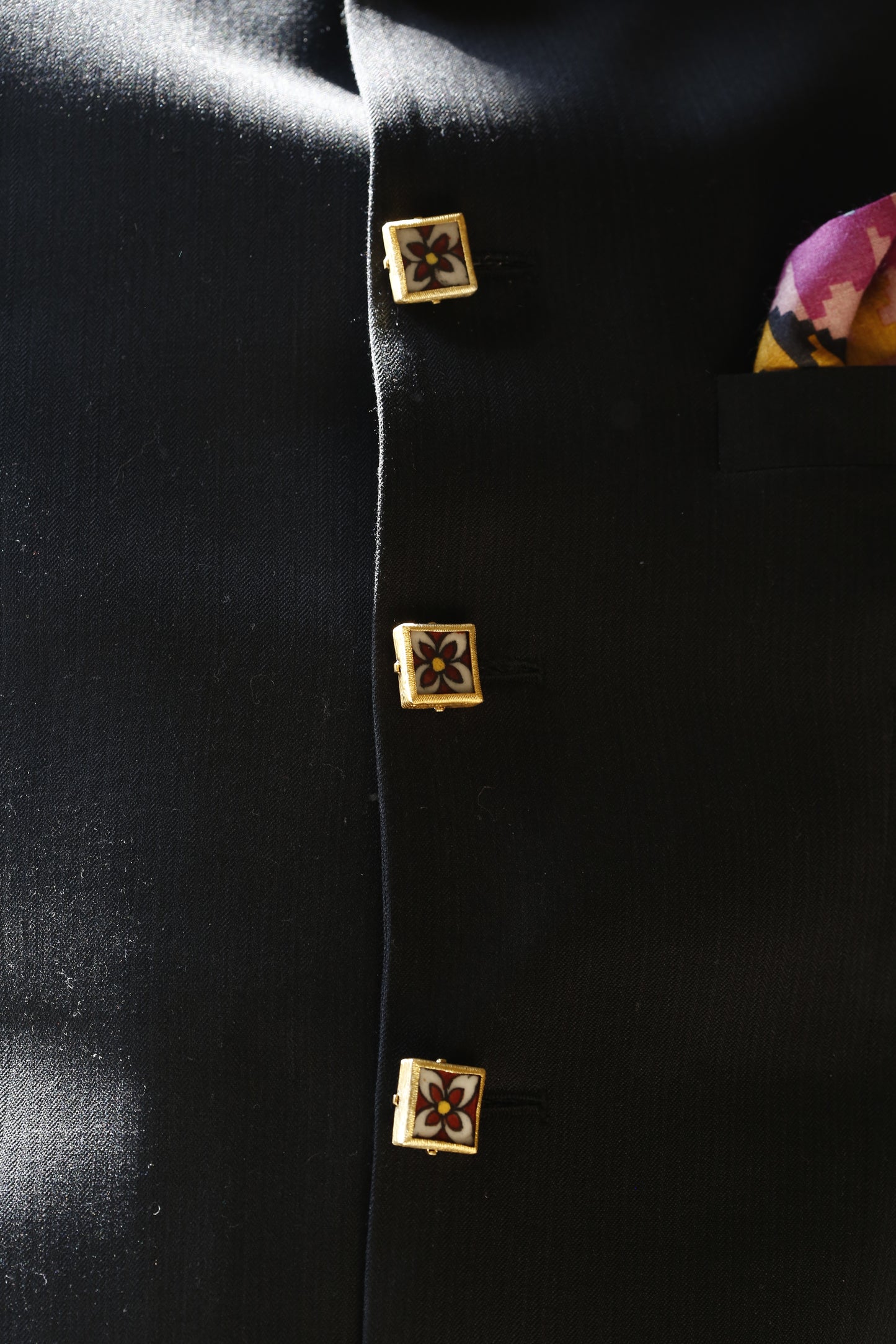 Padma Blue Pottery Bandhgala Buttons