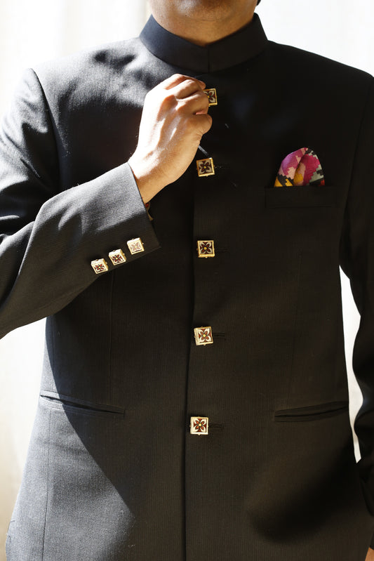 Padma Blue Pottery Bandhgala Buttons