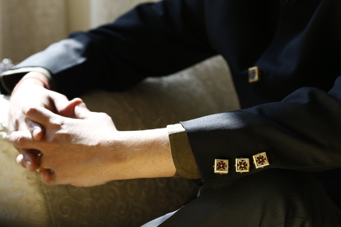 Padma Blue Pottery Bandhgala Buttons