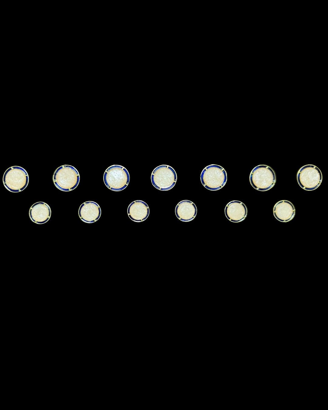 Neelam Ivory Circle Bandhgala Buttons