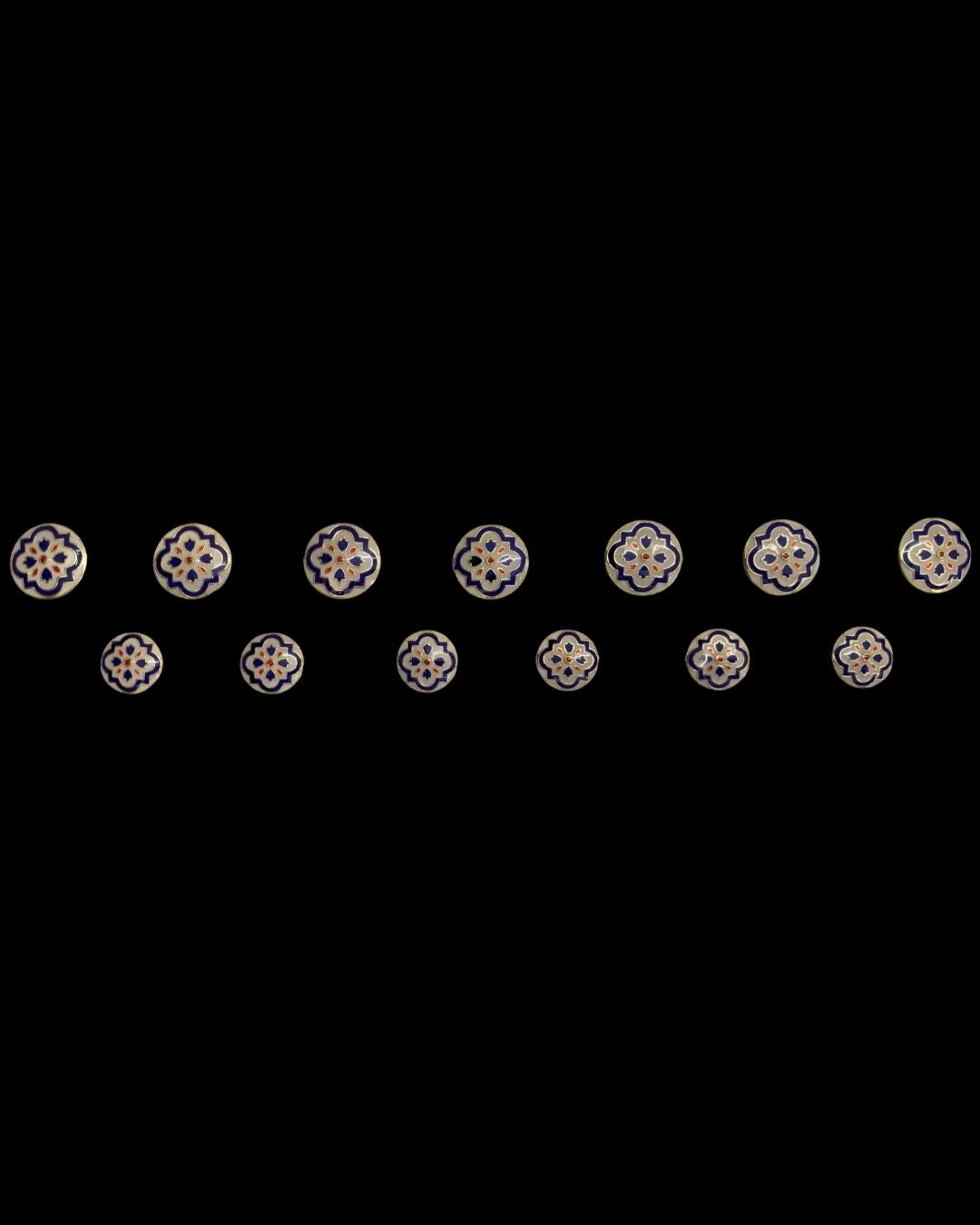 Royal Meenakari Stripe Bandhgala Button