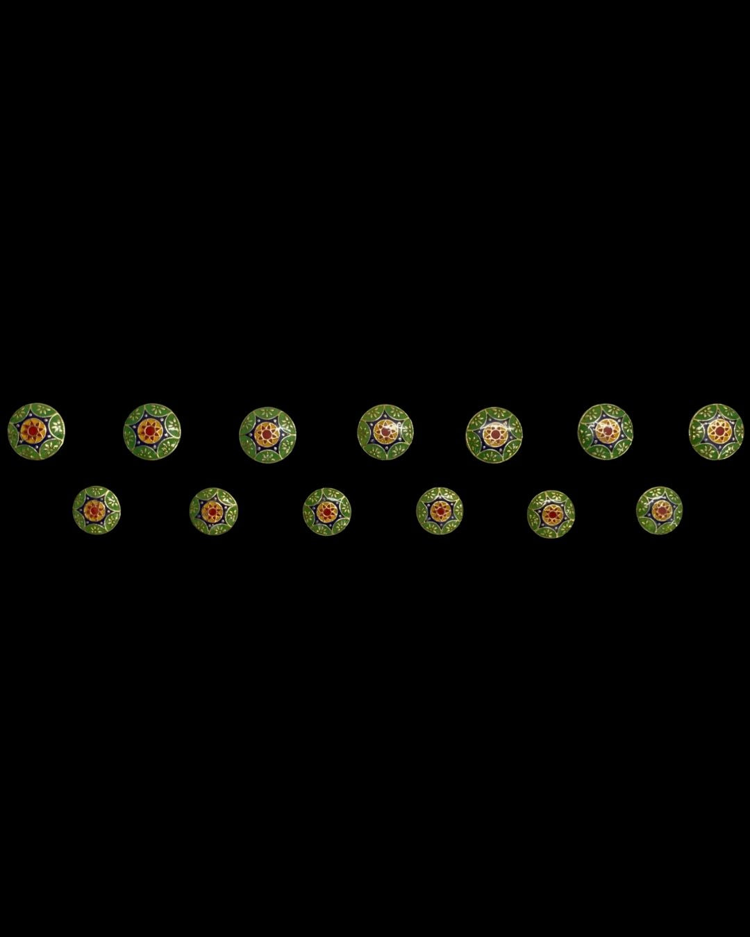 Royal Meenakari Floral Bandhgala Button