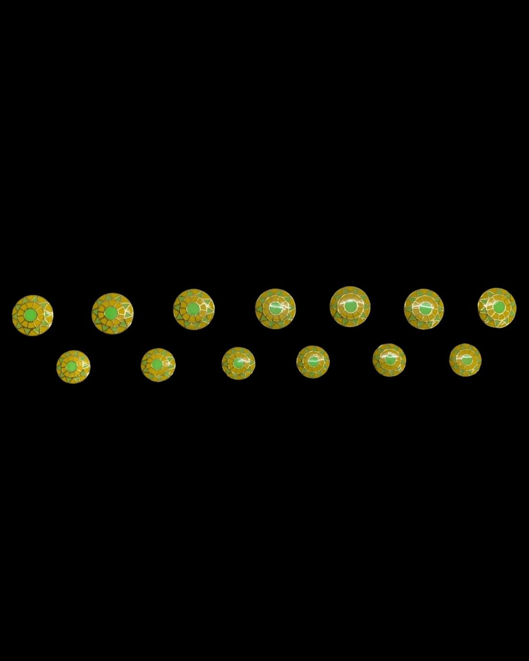 Emerald Mosaic Bandhgala Button