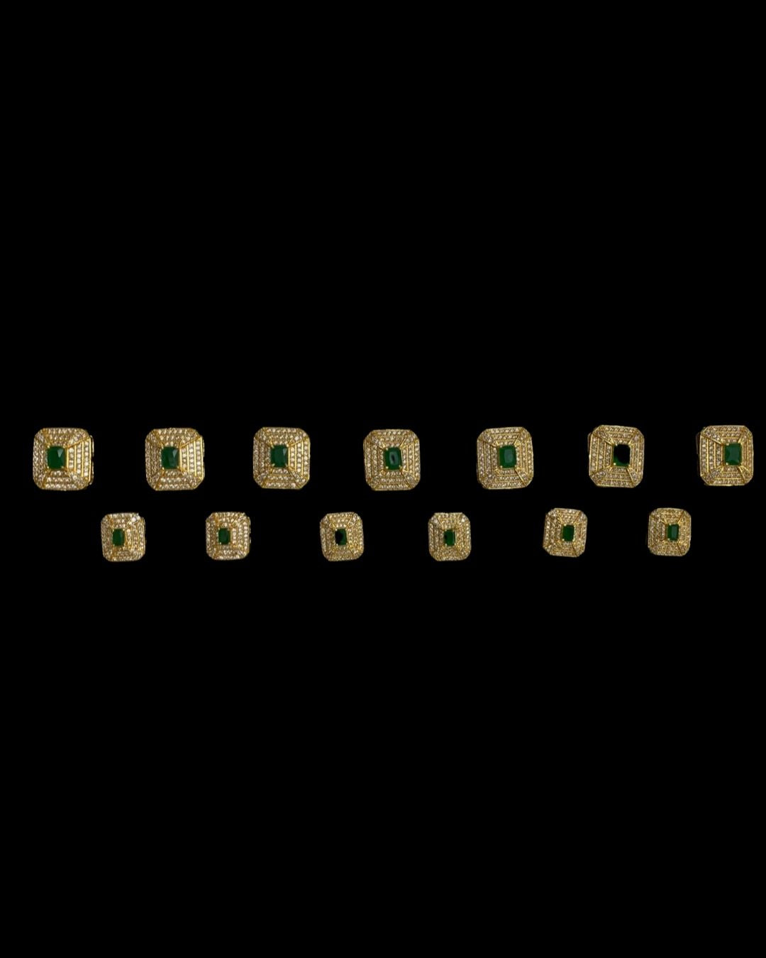 Emerald Royale Bandhgala Button