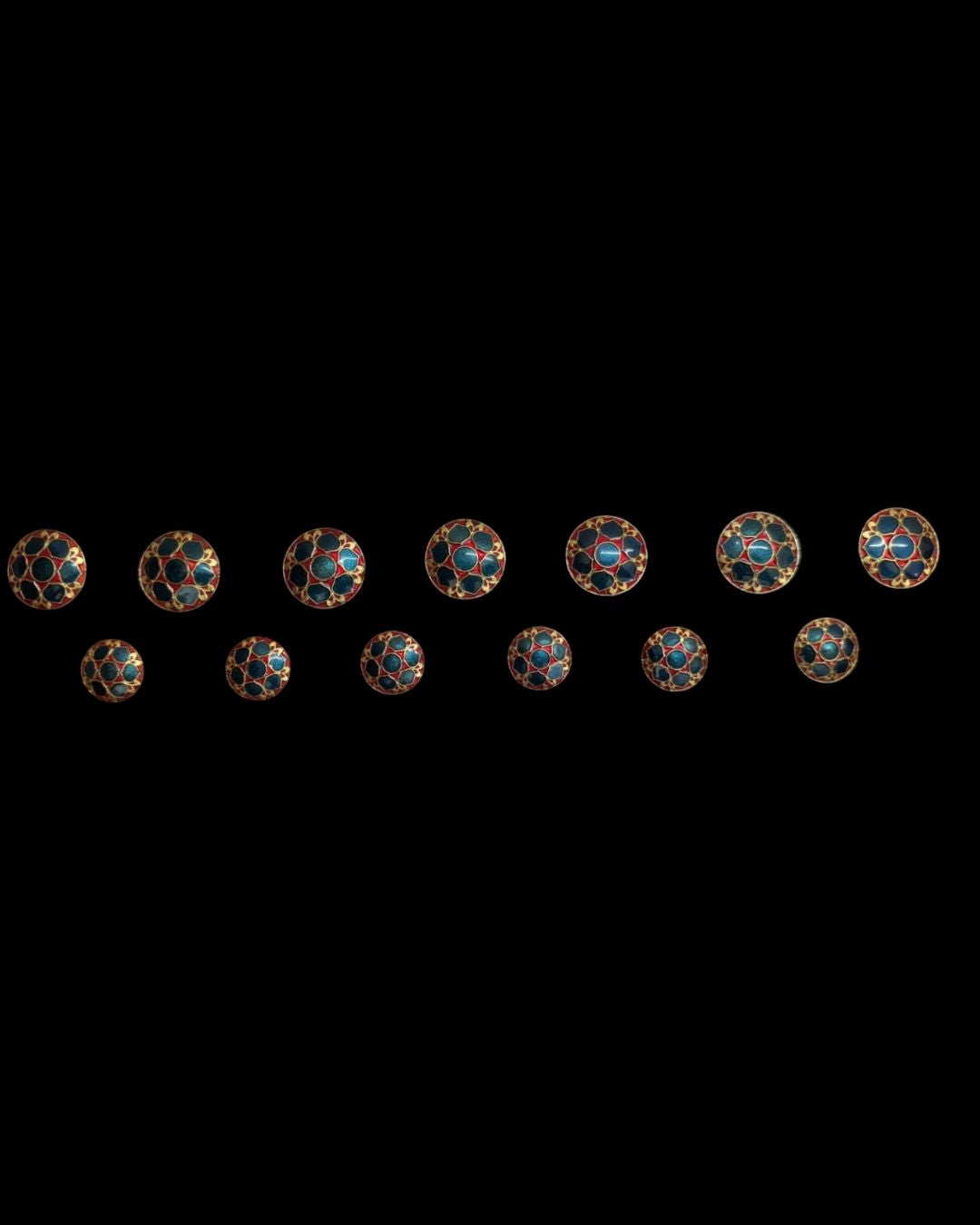 Regal Vine Enamel Bandhgala Button