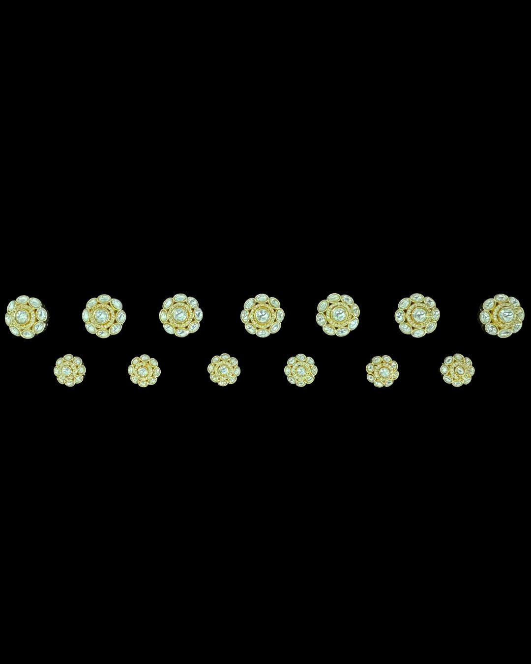 Royal Aura Crystal Bandhgala Button